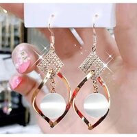 3739 người thu thập bông tai mỏng mặt 2021 pearl3739 người Bộ sưu tập Slimmer Look face Slimer Look bông tai 2021 Bông tai ngọc trai Bông tai khí chất cao cấp Bông tai dài phù hợp cho nữ 19.76