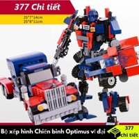 [377 Chi Tiết] BỘ XẾP HÌNH ROBOT Optimus Chiến binh vĩ đại siêu rẻ, siêu đẹp.