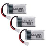 3.7V 450mah 802035 Pin Lipo Cho H107 H31 KY101 E33C E33 U816A V252 H6C 25C RC Drone Pin Phụ Tùng 3.7 volt Màu sắc 3 pin