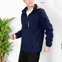 38-83kg Áo khoác gió lót lông nam nữ cao cấp siêu ấm 2 lớp, áo khoác mùa đông nam nữ phủ nano chống gió chống thấm  nước