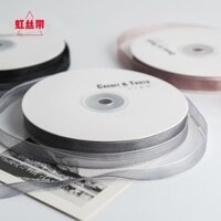 [3811] 1cm Sợi Tuyết Trong Suốt Voan Ruy Băng Ins Gió Quà Tặng Bao Bì Làm Bánh Trang Trí Dệt Tay Trang Trí Tóc Sợi Thắt Lưng