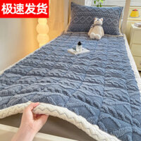 [3870 Bộ sưu tập người] Nệm lông cừu sữa Ký túc xá sinh viên Nệm đôi đơn mùa đông dày ấm áp Máy gia dụng có thể giặt được Chăn lông cừu Taffy