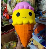 [38CM-ĐẠI KHỔNG LỒ] Squishy kem ốc quế khổng lồ cực đại 38cm