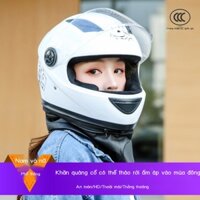 3C chứng nhận tiêu chuẩn quốc gia mùa đông ấm áp mũ bảo hiểm xe điện pin xe máy đầy đủ mũ bảo hiểm
