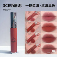 3ce Sản Phẩm Mới Sữa Môi Bùn Son Môi Mẫu Môi Men Mới Lip Glaze Lip Gloss Matte White Iron Rust Brown Maple Sugar