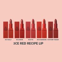 3ce vỏ đỏ Son 3CE Red Recipe