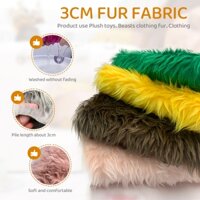 3cm Nhân Tạo Lông Vải Mật Độ Cao Không Co Giãn 38x45cm / 160x100cm DIY May Vải Quần Áo Phụ Kiện Vải