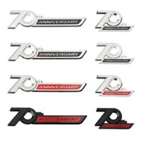 3d ABS 70th Kỷ Niệm Biểu Tượng Logo Xe Fender Bên Miếng Dán Sửa Đổi Cho Xe Toyota Land Cruiser 70th Kỷ Niệm Huy Hiệu Miếng Dán Phụ Kiện