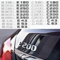 3d Abs Cốp Xe Ô Tô Huy Hiệu Logo Decal Dán Cho Xe Mercedes Benz Amg C Cấp C43 E63 4matic V6 V8 C180 E200 W205 W213 Xe Hiệu