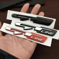 3D ABS Logo Gt Line Quốc Huy Miếng Dán Kính Cường Lực Cho Forte Ceed Cerato K3 K5 Tiến Hành Sportage Xe Fender Huy Hiệu Đề Can Có Thể Tùy Chỉnh chất Liệu Keo Dán Thân Miếng Dán