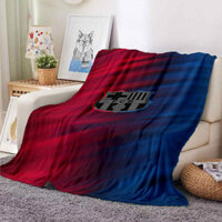 3d Barcelona In Chăn Bóng Đá Phòng Chờ Chăn Flannel Sofa Giường Cắm Trại Phòng Khách Sofa Ghế Bàn