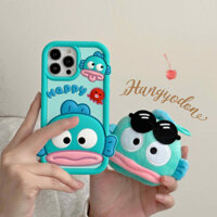 3d [Cá xấu xí đầu to] Ốp lưng silicon cho IPhone15 14 13 12 11 Pro / Pro Max Vỏ cao su mềm hoạt hình dễ thương