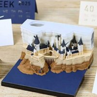3D Calendar with LED Light Paper Carving Art Memo Pad Notepad Novelty Gift