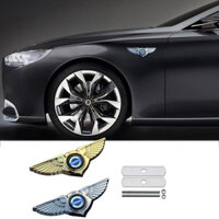 3d Cánh Kim Loại Phía Trước Xe Lưới Tản Nhiệt Quốc Huy Thân Xe Dán Cho Volvo V40 V50 V70 S40