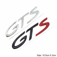 3d Chrome Kim Loại GT GTS LOGO Biểu Tượng Huy Hiệu Xe Miếng Dán Phụ Kiện Tự Động automovil Decal Cho Porsche Cayenne Cayman Macan 911 718 S