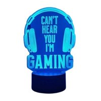 3D Gaming Light LED Night Light Table Lamp Playstation Game RGB Multicolor
