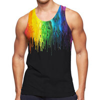 3d Graffiti Tranh In Hình Tank Top Quần Áo Tập Gym Nam Thoáng Mát Dạo Phố Áo Bóng Rổ Nhanh Khô Áo Thun Không Tay y2k Áo