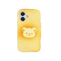 3d Hoạt Hình Dễ Thương Bánh Mì Rilakkuma Ốp Lưng Điện Thoại iPhone 16 Pro Max 15 14 13 12 Pro Max 11 Vỏ Silicon Mềm