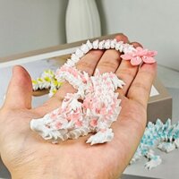 3d In Hình Hoa Anh Đào Mô Hình Rồng Khớp Nối Tượng Trang Trí Động Vật Sưu Tập saixit2vn