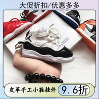 3D Khuôn Giày Nhỏ AJ1 Giày Sneaker Móc Khóa Joe 11 Mặt Dây Túi Giày AJ13 Trang Trí Quà Sinh Nhật Sáng Tạo