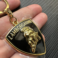 3d Kim Loại Logo Xe Lamborghini Móc Khóa Unisex Móc Khóa Mặt Dây Chuyền Xe Móc Khóa