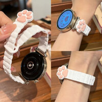 3d Mèo Dễ Thương Paw Dây Đeo Từ Tính Cho Samsung Galaxy Watch 7 6 5 4 40mm 44mm 5Pro 45mm Dây Silicon Galaxy 6 Cổ Điển 43mm 47mm Vòng Tay Thay Thế