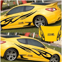 3d Ngọn Lửa Totem Đề Can Dán Xe Hơi Toàn Thân Xe Tạo Kiểu Vinyl Decal Dán