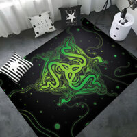 3d Razer Logo Game Thủ Rắn Thảm Cho Gia Đình Phòng Khách Phòng Ngủ Sofa Thảm Cửa Trang Trí Trẻ Em Khu Chơi Thảm Chống Trơn Trượt Sàn Thảm