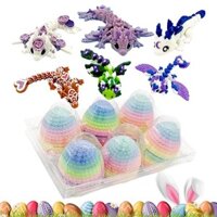 3d Rồng Trứng Phục Sinh Giỏ Thần Tài Đồ Chơi Thực Tế 3D In Hình Trứng Với Con Rồng Khớp Nối Bên Trong Giỏ Phục Sinh Đồ Nhồi Bông Đồ Chơi junlavn