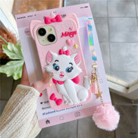 3d Sáng Tạo Hoạt Hình Dễ Thương Màu Hồng Marie Cat Silica Gel Vỏ Cho IPhone15ProMax Vỏ Điện Thoại Quakeproof I14 ProMax Vỏ IP16ProMAX Vỏ Mềm IP15 / 13Pro Vỏ Chống Rơi Ốp Lưng Iphone