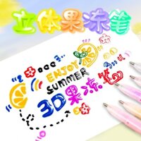 3d Stereoscopic Jelly pen Màu Gel Bút Nước ép Bút Sinh viên Bút trung tính Giới tính Dễ thương sáng tạo trái tim nữ tính tự làm doodle