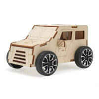 3D Wooden Puzzles Model DIY Car Kits STEM Projects Pulling Line Science Experiment Kit Education Vintage Toy for Kids Ch