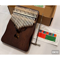 [3hcomputer] DK12 - Đàn Kalimba 17 Phím Gỗ Nguyên Tấm cao cấp âm thanh vang, hay, tặng kèm phụ kiện