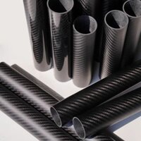 3k Sợi Carbon Ống Carbon Cuộn Ống Ống Tròn Rỗng Mô Hình Máy Bay Cánh Cố Định Mô Hình Cao Cấp Carbon Fi