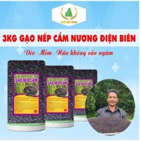 3kg gạo nếp cẩm nương Tây Bắc (Đóng mỗi túi 1 kg, hút chân không) - Chú Bảy Vlog. Hữu cơ Gói Tự nhiên Food