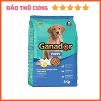 [3kg] Hạt Ganador Puppy Cho Chó Con Vị Trứng & Sữa