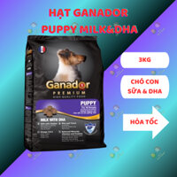 [3KG] Hạt Ganador Puppy MILK&DHA 3kg - thức ăn cho chó con vị sữa & DHA