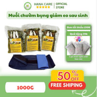 3kg muối chườm bụng sau sinh túi chườm bụng kinh (tặng 1 đai quấn miếng dán+ 1 túi đựng muối)
