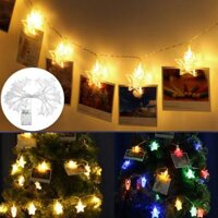 3M 20 LED Star Photp Clip Fairy String Light Party Christmas Wedding Outdoor Home Decor Lamp