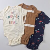 [3M-24M] Set 3 bodysuit ngắn tay Old Navy bé trai - Random