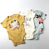 [3M-24M] Set 3 bodysuit ngắn tay Old Navy bé gái - Random