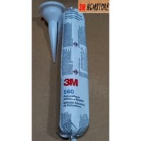 3M 560 400ml keo Silicone (sealant) màu ĐEN có vòi trộn loại xúc xích - Dùng trám trét các khe hở, dán kính, xây dựng