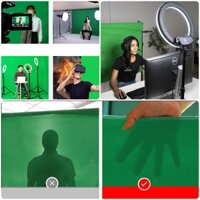 (3M-5M DÀY MỊN) PHÔNG VẢI XANH tách nền. Phông nền livestream khổ lớn, background quay video chuẩn