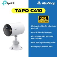 [3M] Camera Wifi Tapo C410 Ngoài Trời TP-Link Pin 6400mAh, Màu Đêm, Góc Rộng