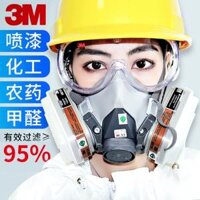 3M chính hãng 6200 phun sơn mặt nạ chống bụi và khử mùi hóa chất bụi khí công nghiệp đặc biệt mặt nạ khí chống khí độc khẩu trang mặt nạ chống độc