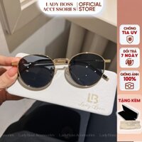 [3MÀU_MS:K322] Kính tròn ngầu hottrend mix đồ cực chất, kính thầy bói tròng tròn chống tia UV K322