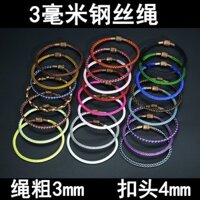 3mm Benming Kỷ Niệm Nhà Dây Tay Vòng Tay Dây Da Dây Tay Bán Thành Phẩm Dây Da Ban Đầu Dây Nhà❤2.21❤