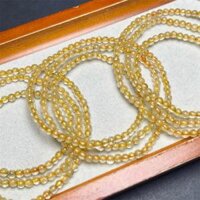 3mm Vàng Tự Nhiên Rutilated Thạch Anh Ba Vòng Tròn Vòng Tay Thời Trang Reiki Đá Quý Tròn Hạt Vòng Tay Trang Sức Cặp Đôi Quà Tặng 1 Chiếc