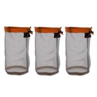 3Pack Ultra Light Mesh Stuff Sack Storage Bag for Tavel Camping Hiking 12.6x9