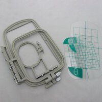 3PCS Embroidery Hoop Frame Set for Brother PE-500 PE-400D HE-240 LB-6700 Innov-Is 955 950D 500D3In1-A Sewing Machine